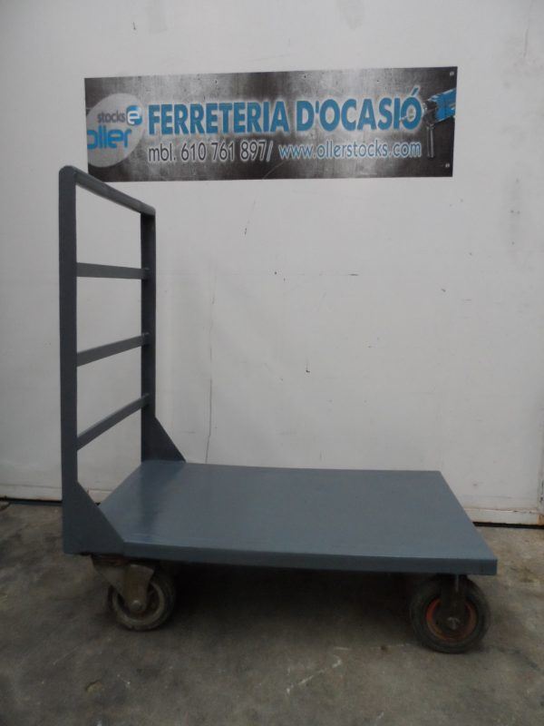 CARRO PLATAFORMA INDUSTRIAL DE HIERRO +300KG