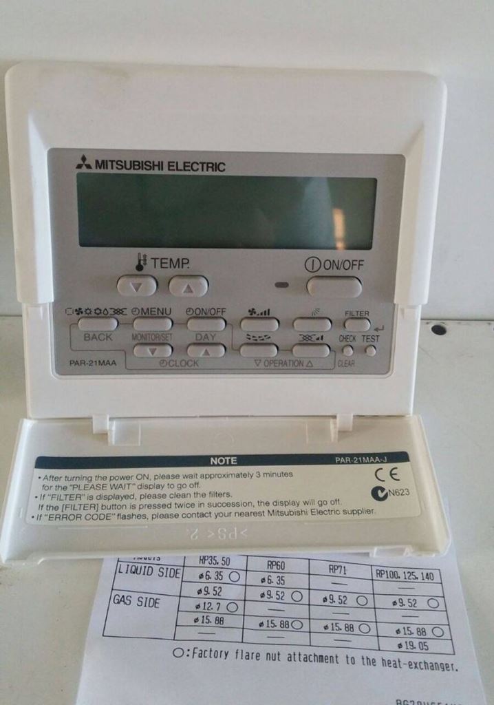 TERMOSTATO MITSUBISHI ELECTRIC MODELO PARF27MEA Oller Stocks