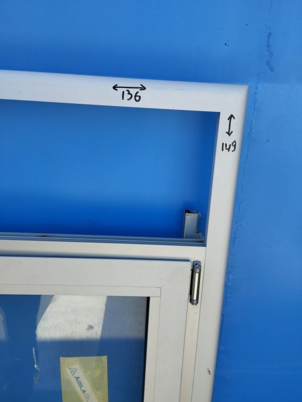 VENTANA DOBLE OSTILOBATIENTE ALUMINIO 136x149cm - Imagen 2