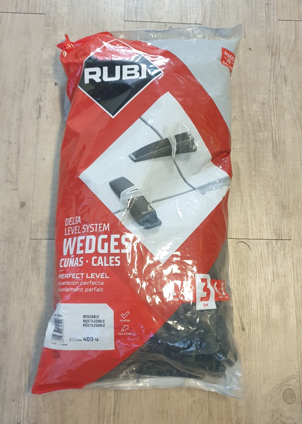 RUBI 3954 Cuñas de Nivelación para Azulejos 400 Unidades