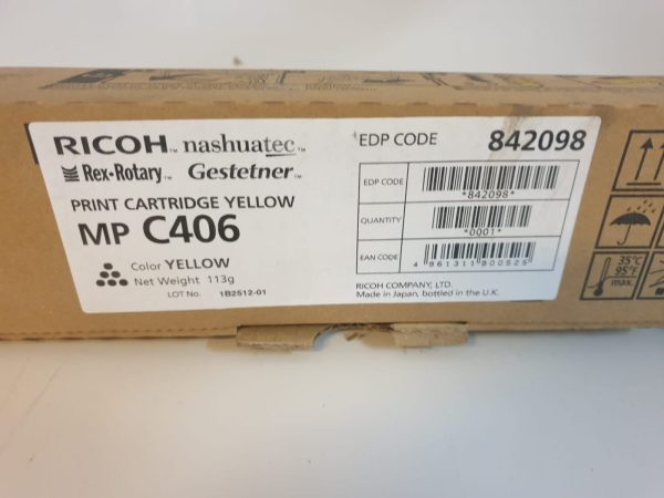 TONER ORIGINAL YELLOW MP C406 RICOH - Imagen 2
