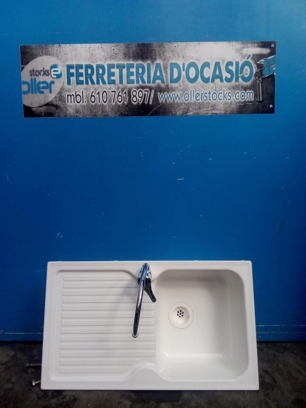 PICA FREGADERO CON GRIFO 85x50x20cm - Imagen 2