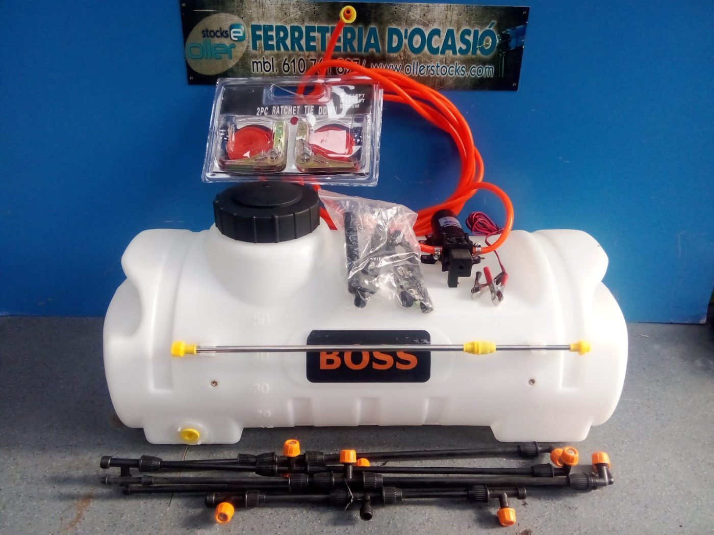 Pulverizador Eléctrico BOSS 50L con Bomba 12V