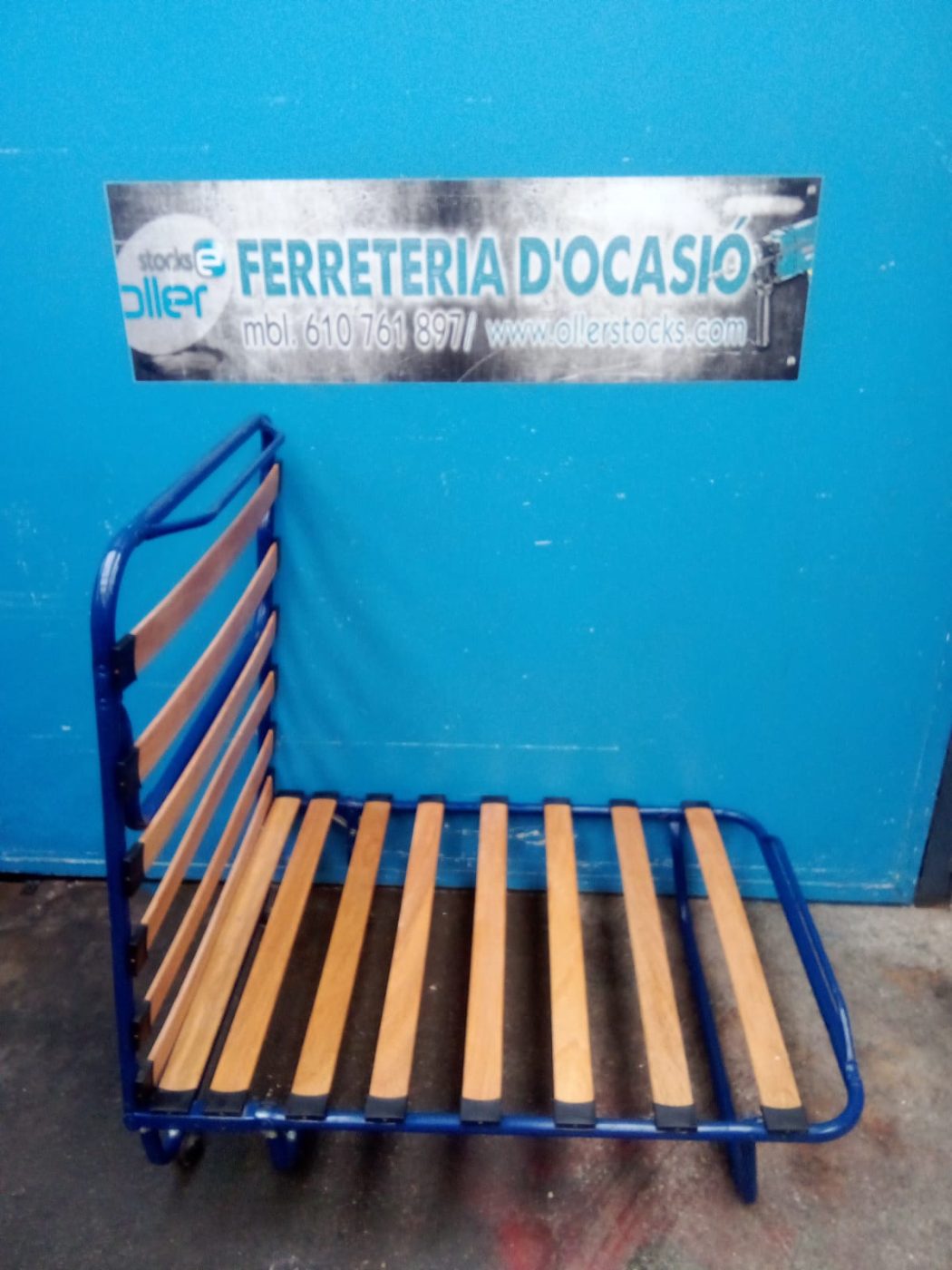 SOMIER PLEGABLE CON RUEDAS 100X80CM