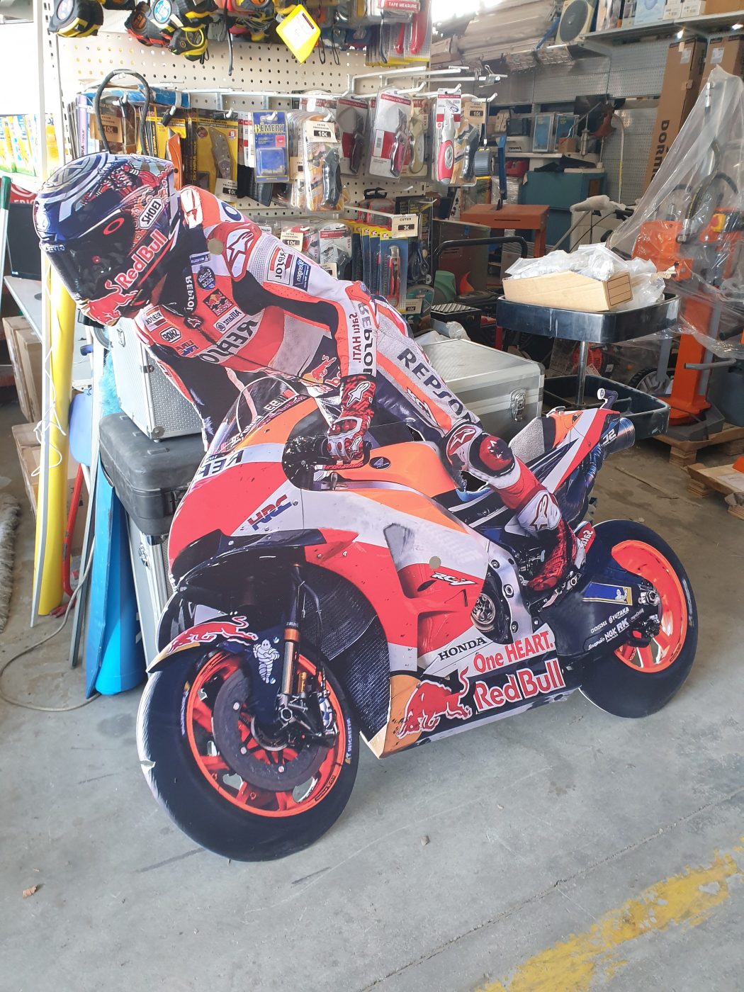 FIGURA PHOTOCALL MARC MÁRQUEZ CARTÓN TAMAÑO REAL