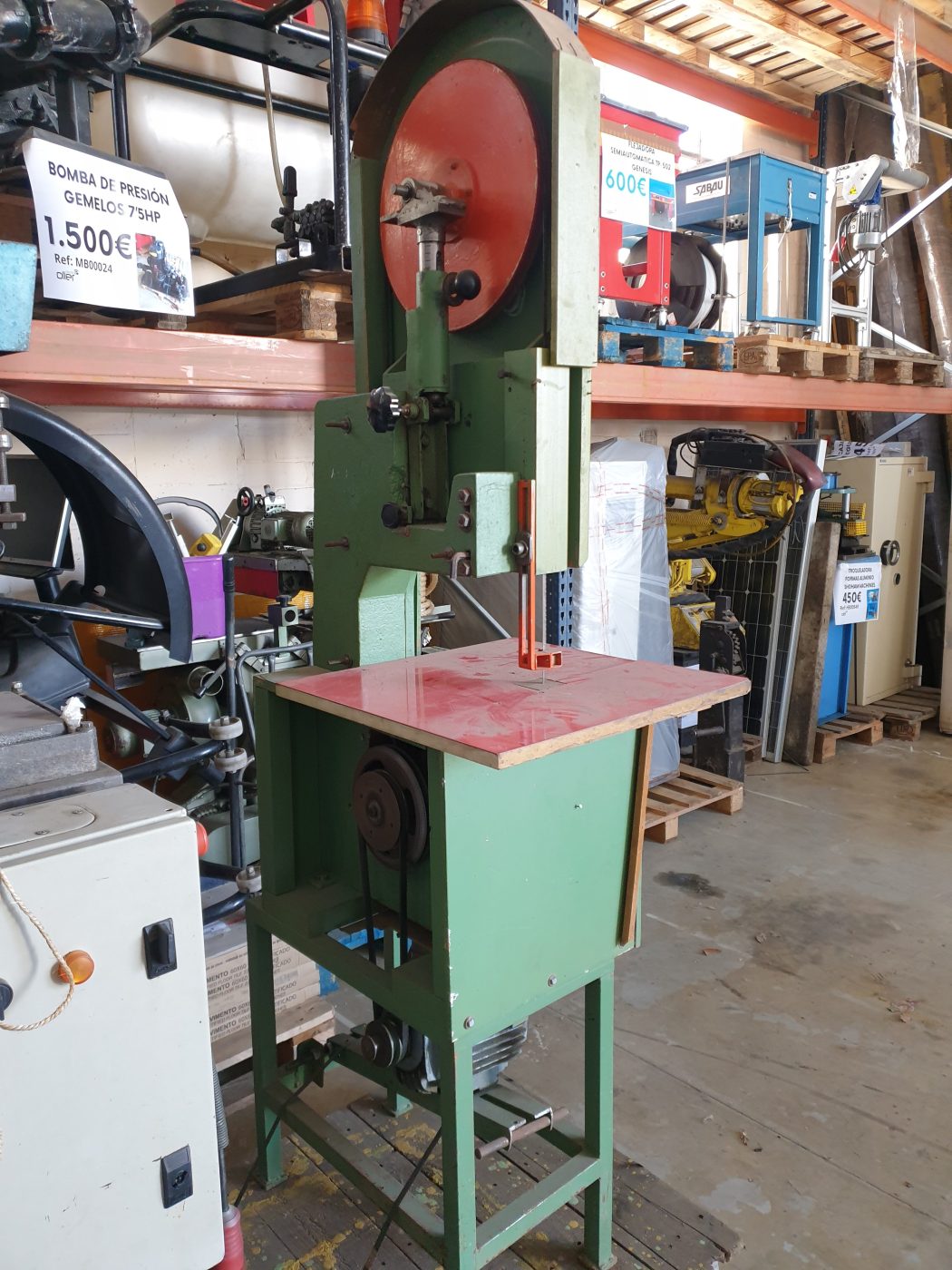 SIERRA CINTA VERTICAL INDUSTRIAL JCR 220V TRIFÁSICO