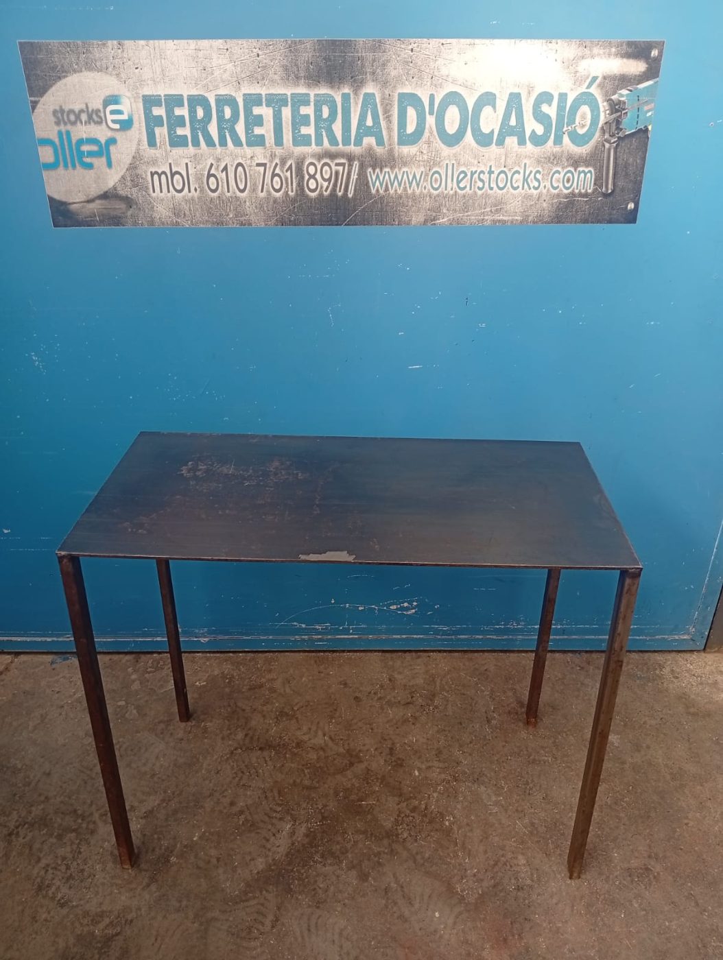 MESA ACERO 76x86x42CM