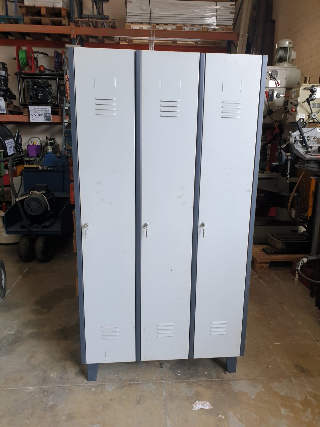 TAQUILLA METÁLICA 3 MÓDULOS 178x95x46CM