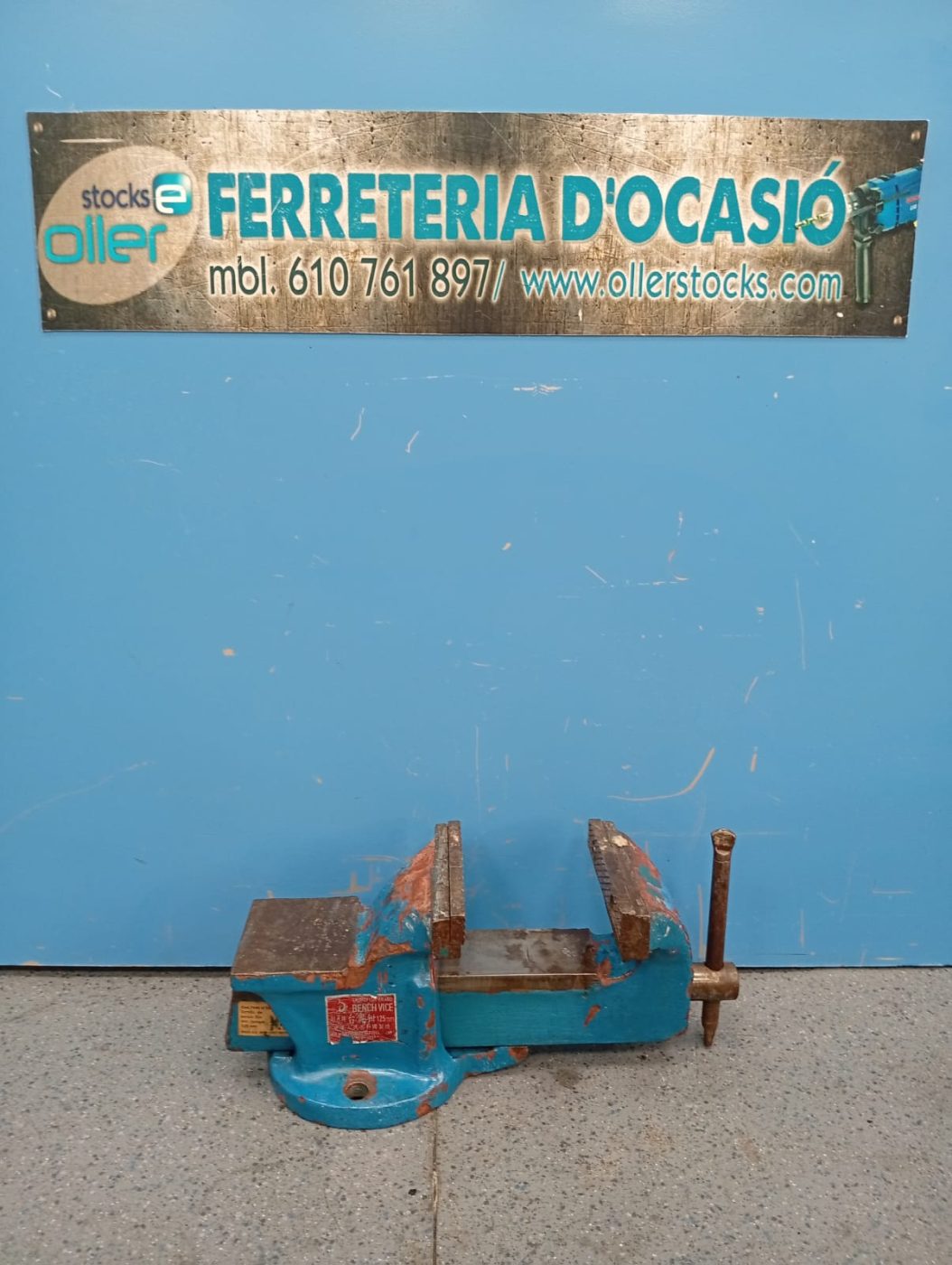 TORNILLO DE BANCO CON YUNQUO 125MM