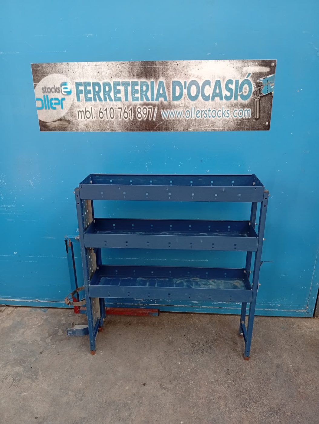 ESTANTERÍA METÁLICA MODUL SYSTEM FURGONETA 93x83x20CM